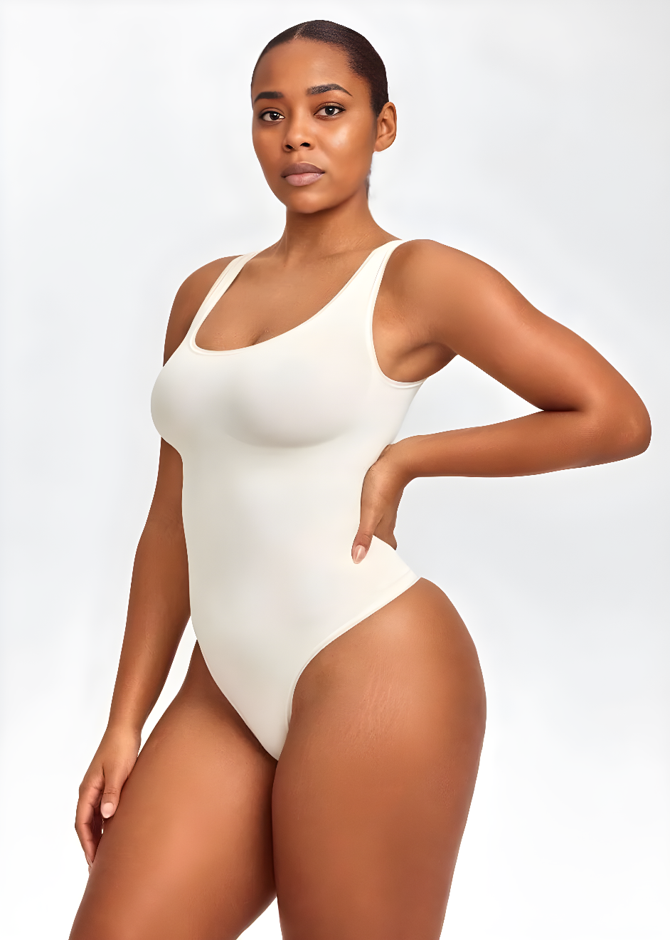 Ultimate Comfort Tank Bodysuit with a Thong Fit